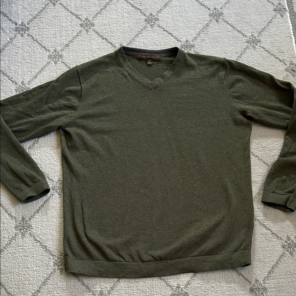 Sebastian Cooper Cotton V-Neck Sweater for Men